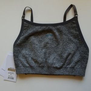 Charcoal Marl/Teal Flex Strappy Sports Bra